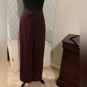 NWOT H&M Burgundy Wide Leg Trousers /pants